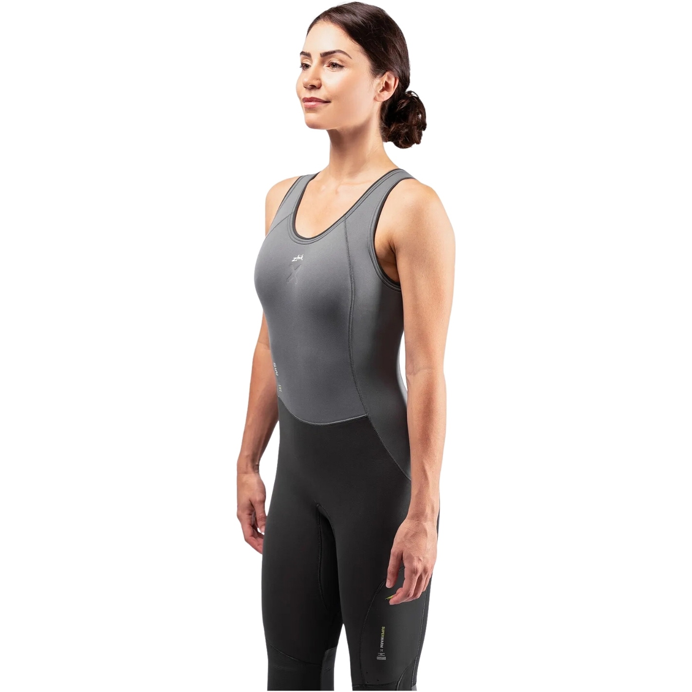 2026 Zhik Kvinder Superwarm X Skiff Long John Våddragt SKF-1180-W-GRY - Grey